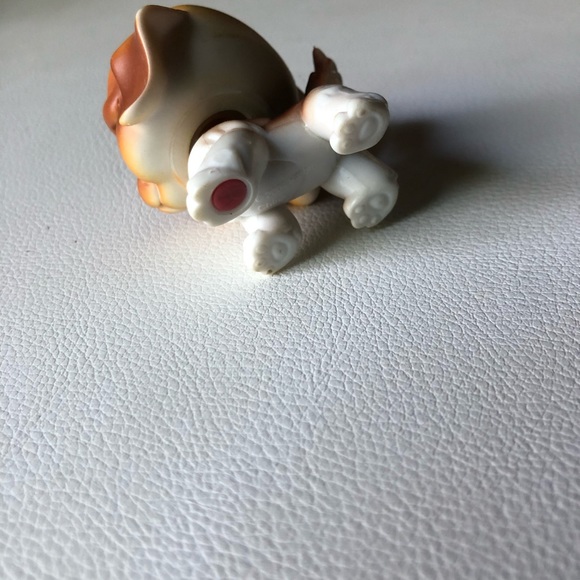 100% AUTHENTIC Littlest Pet Shop Brown St. Bernard #76 LPS Puppy Dog Blue Eyes - Picture 5 of 7